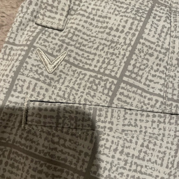 Callaway Plaid Graphic Golf Shorts Gray Size 34 - Picture 5 of 5